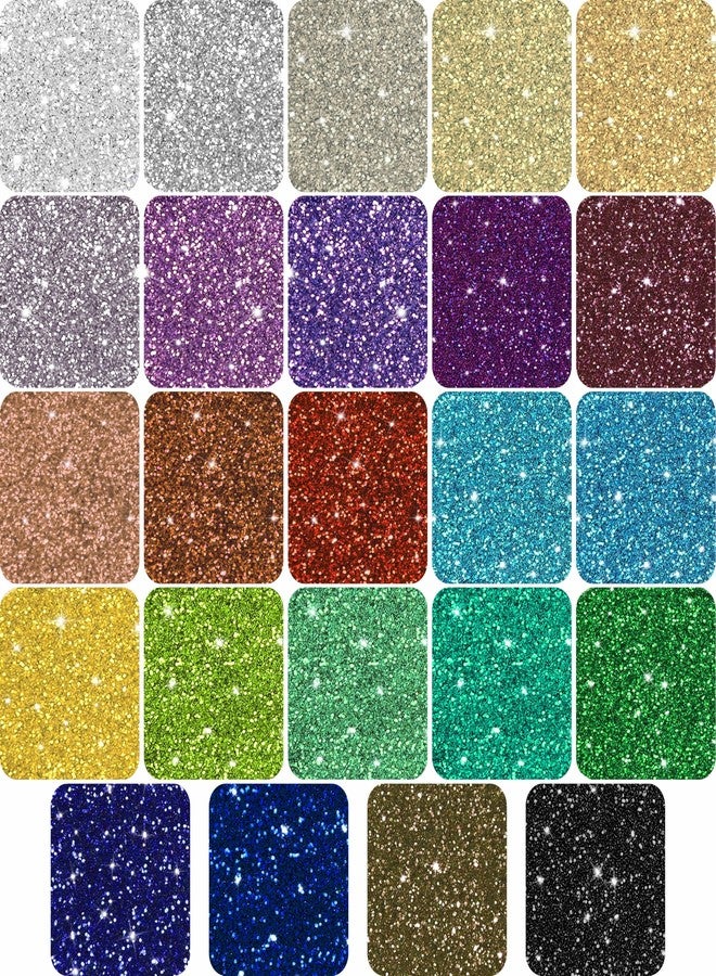 INDIKONB Sparkle Fine Glitter Dust Powder for Craft & Art | Multicolor Glitter for Resin, Nail Art, Scrapbooking, Candle Making & More (24 Colors) - Image 1